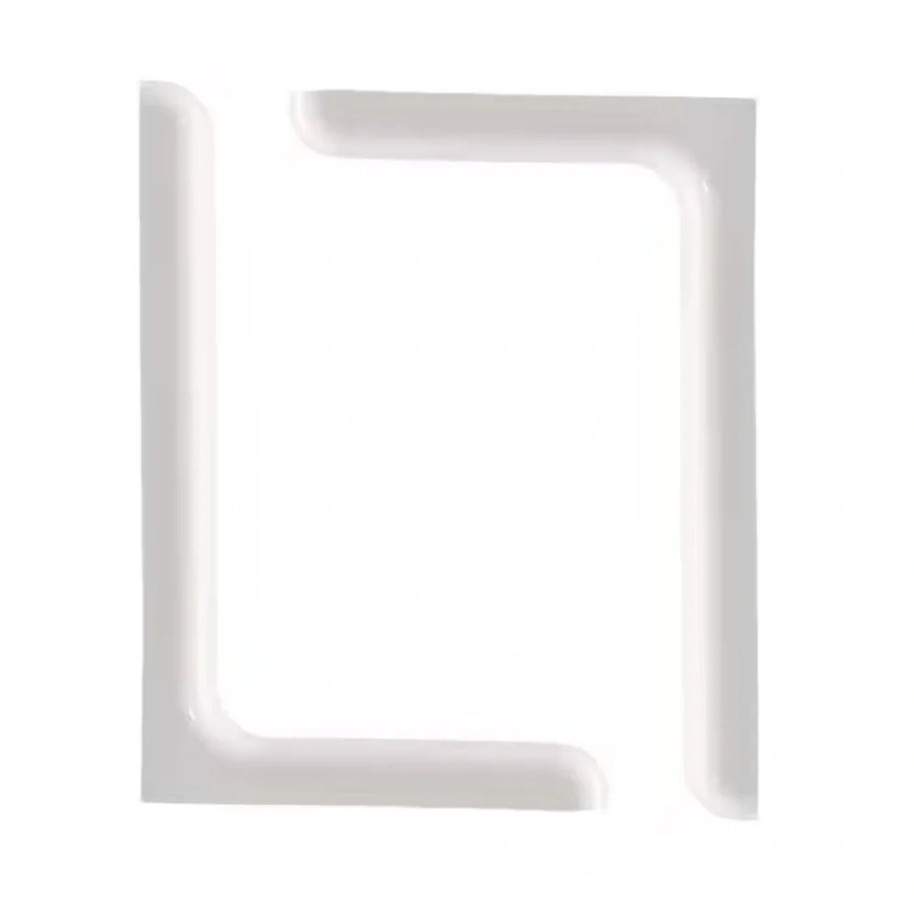 2ct White Designer Steel Shelf Brackets